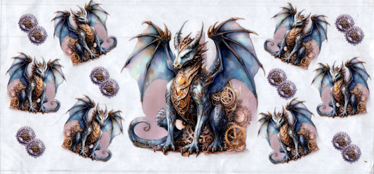 16oz Blue Dragon Steampunk 40