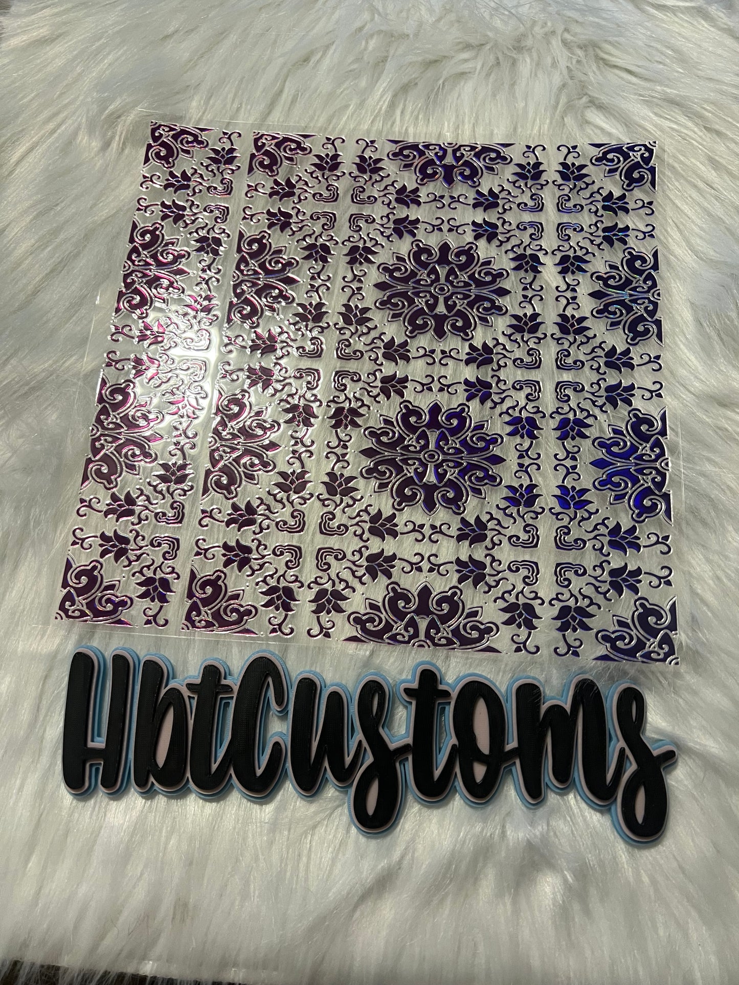 Purple/Pink 2 Holo Element 10 x 10