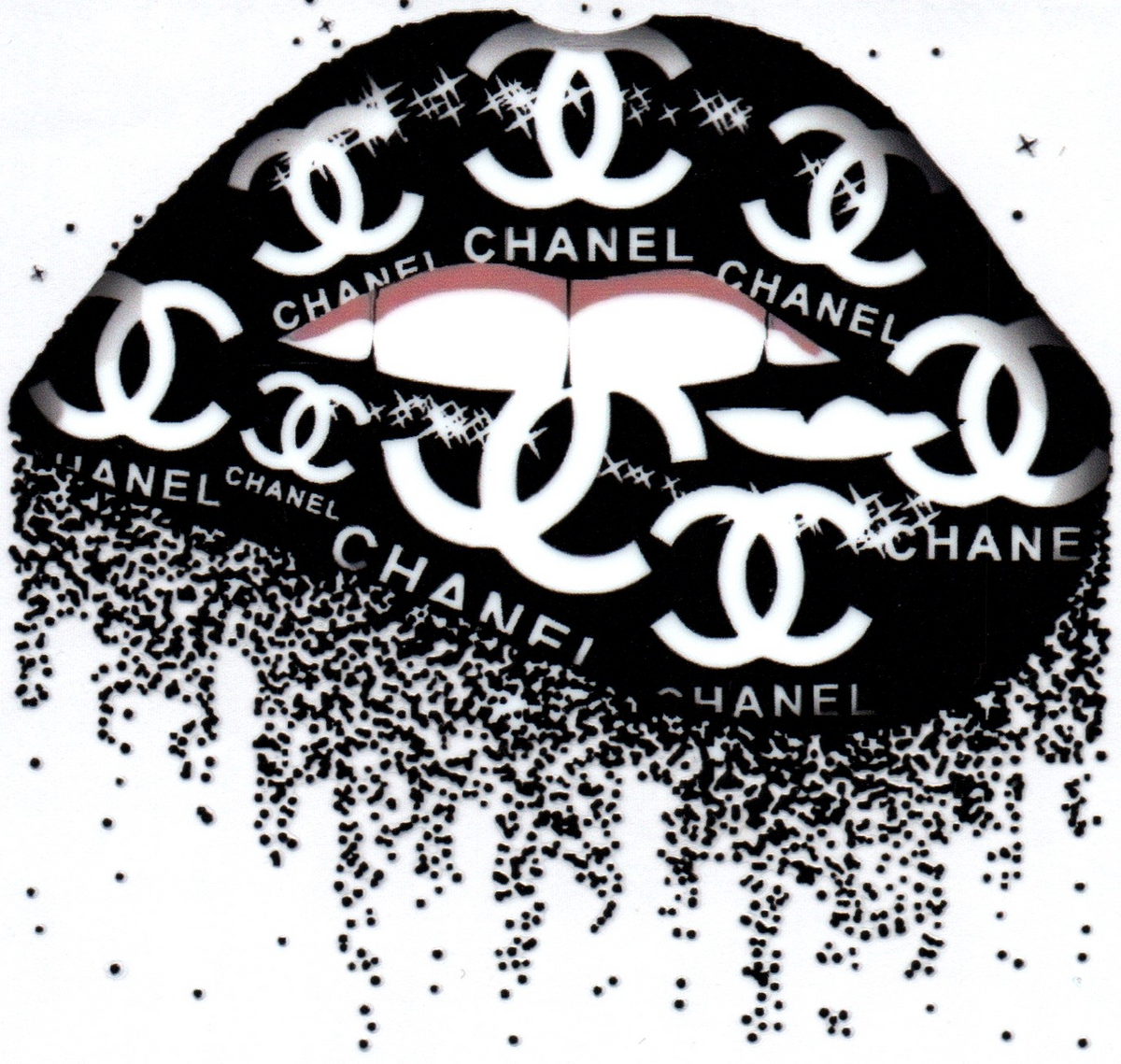 Designer C Lips Misc. Single Decal 40