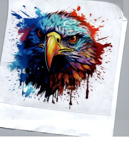 Eagle 2 w/color splash Decal
