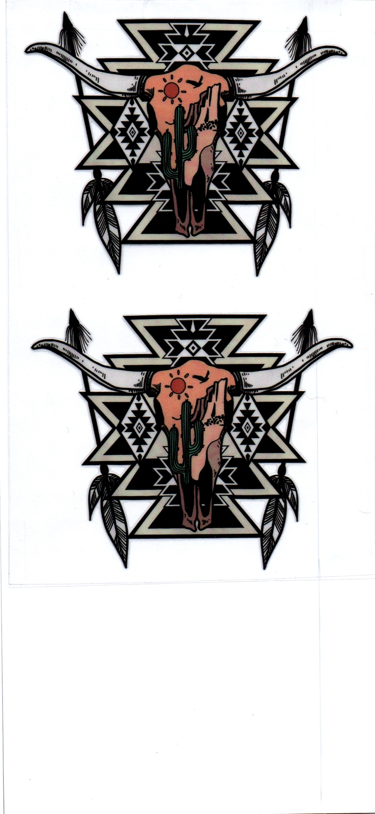 COW SKULL DECALS