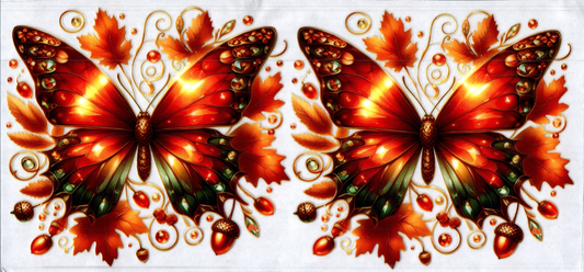 16oz Bright Red Butterfly 42
