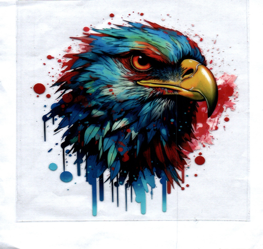 Eagle 3 w/color splash Decal
