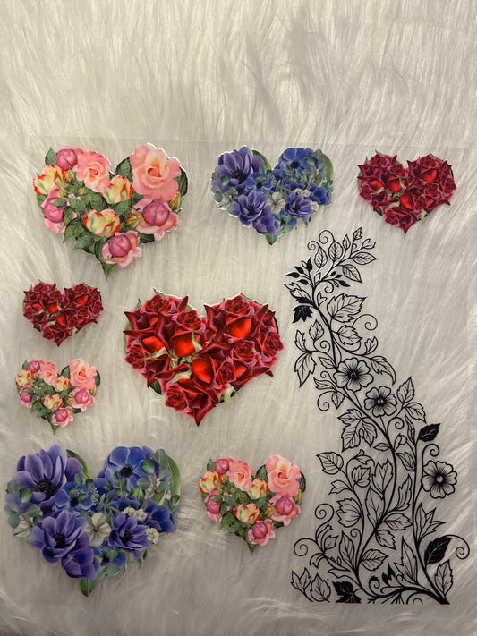 Flower Hearts Element