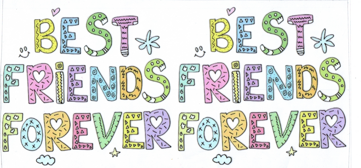 16oz Best Friends Forever Multi-colored 2 Family 4