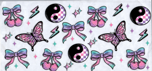 16oz Peace, Butterflies & Bows 43
