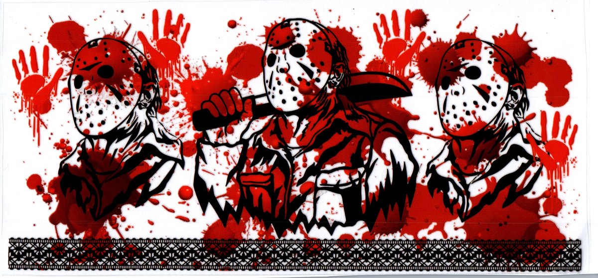 Jason with blood splash Horror 43