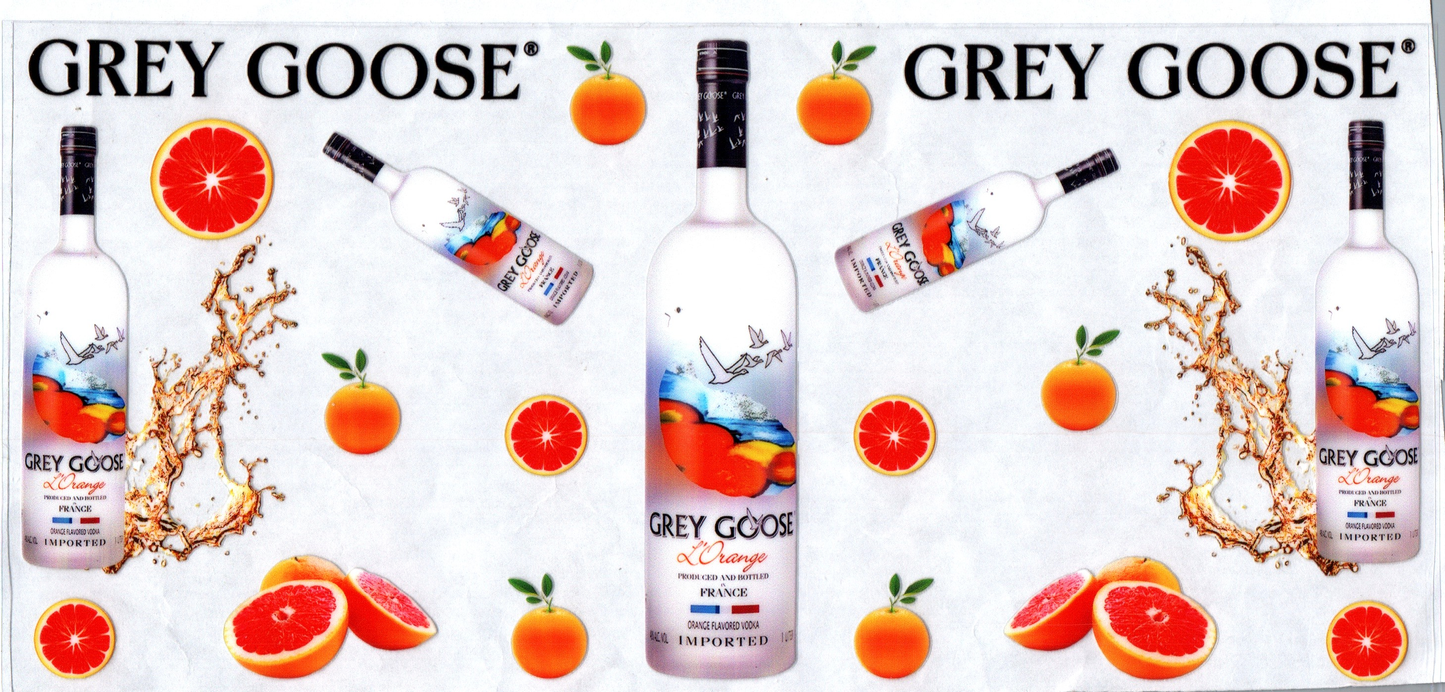 16 oz Grey Goose Bottles L'Orange Alcohol 44