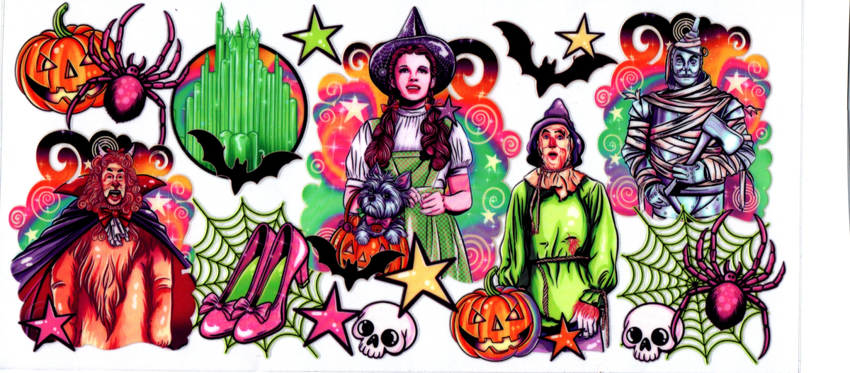 Movie -Wizard of Oz Halloween 44- 16oz wrap