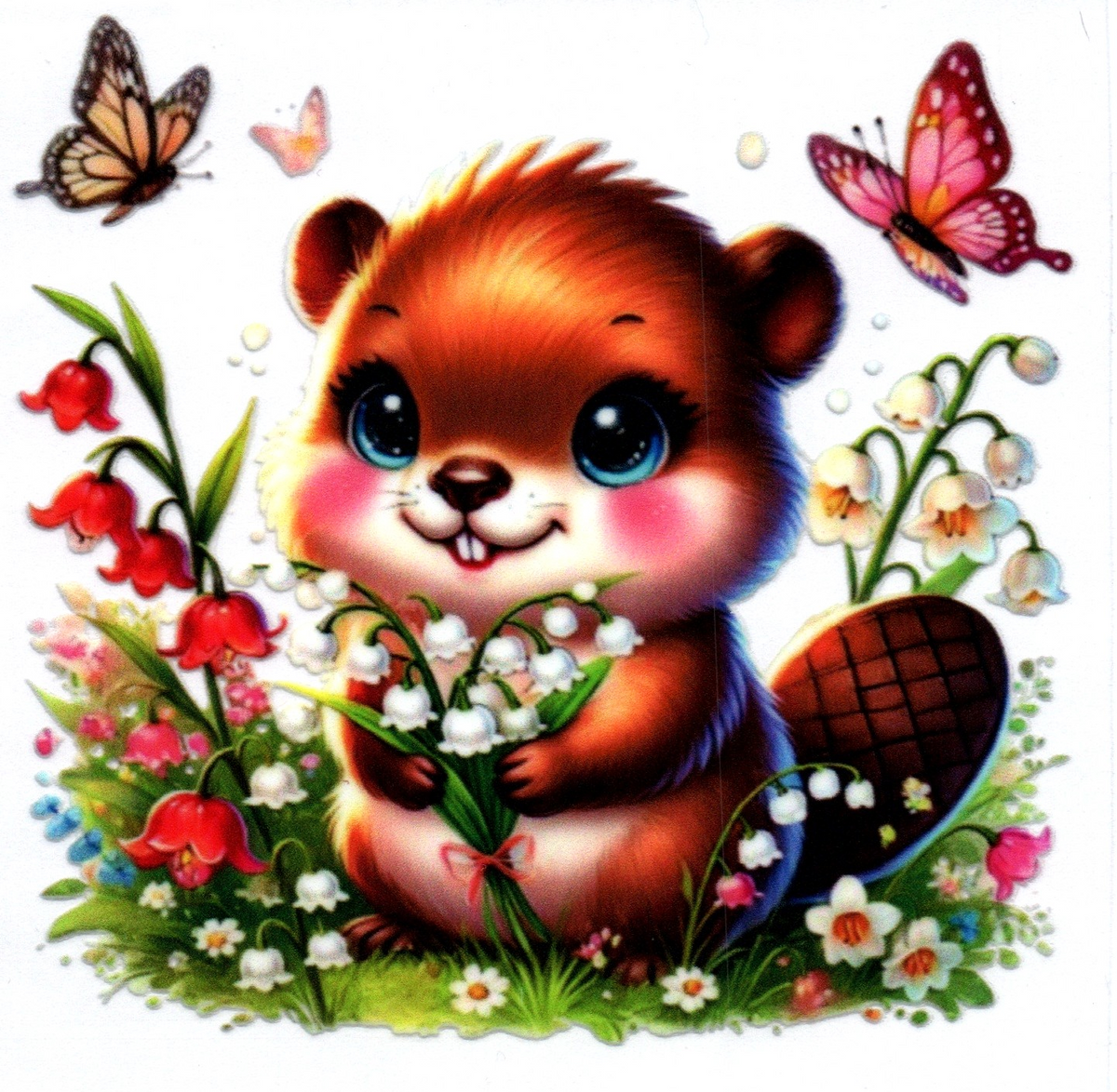 Baby Beaver Single Decal 44