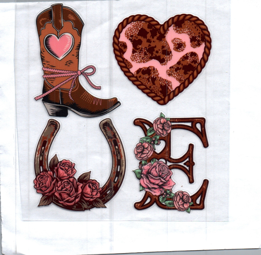 Western Love Decal