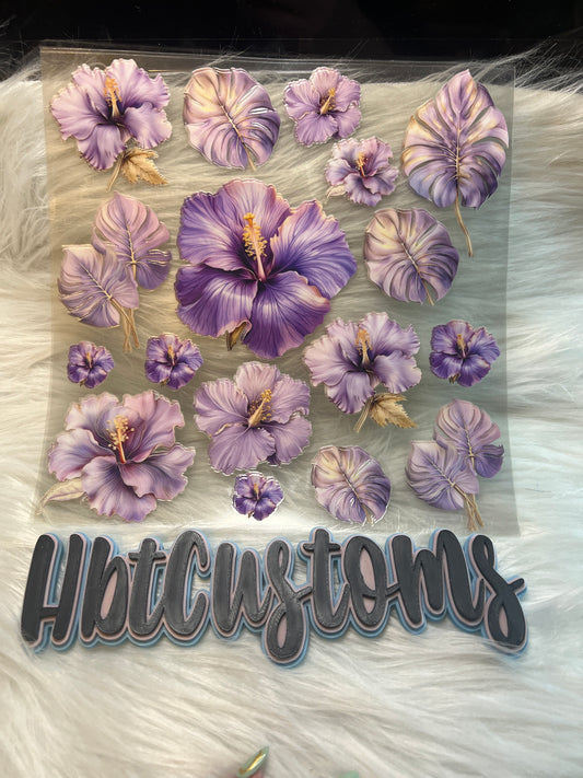 Purple flowers Element sheet