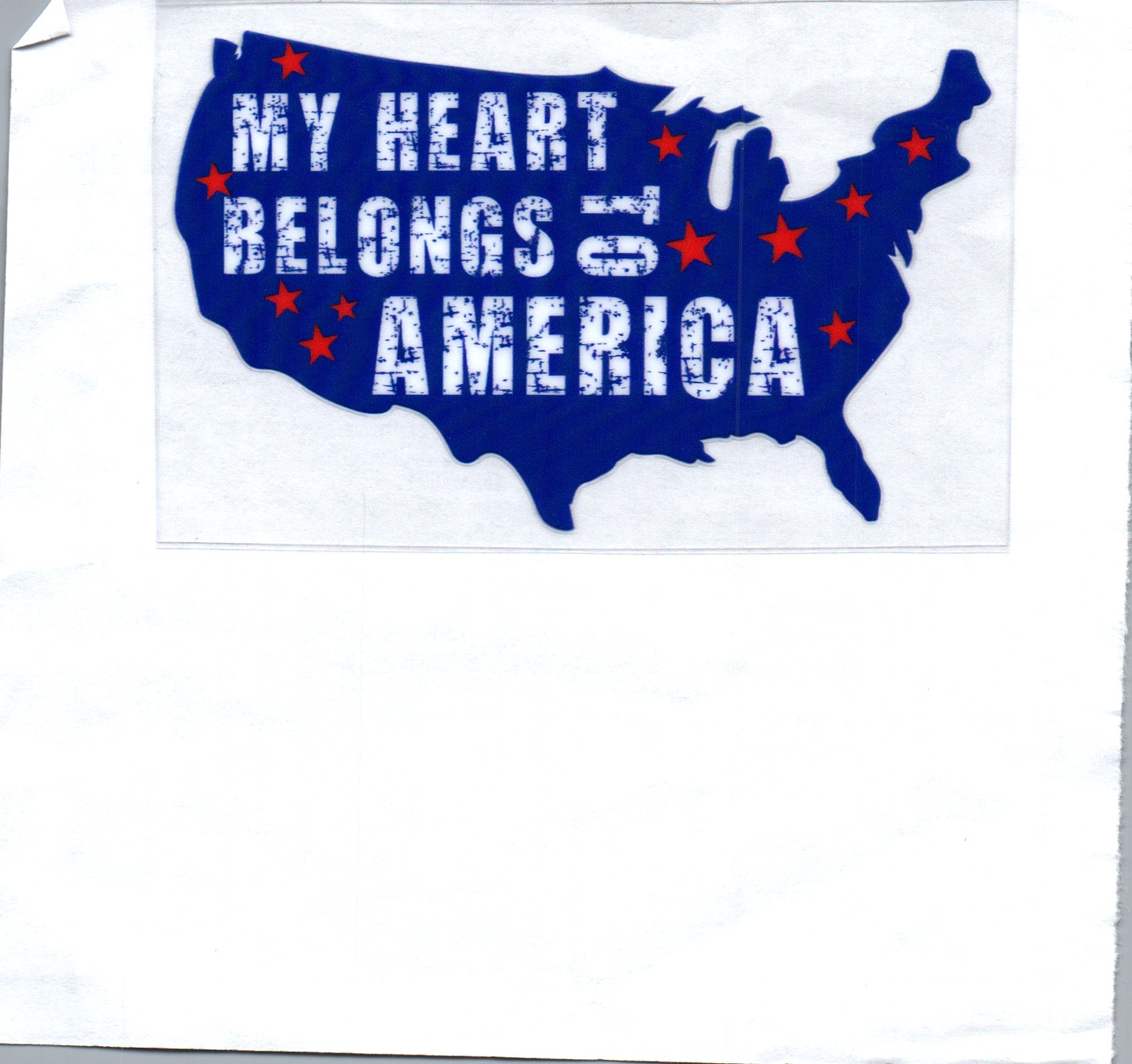 My Heart belongs to America Decal
