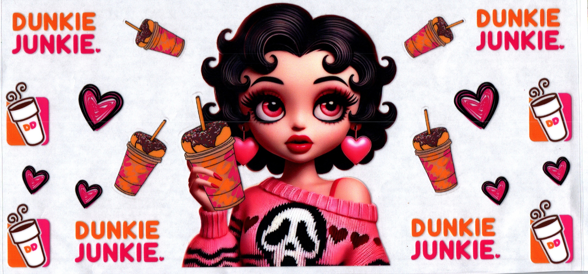 16oz dk hair girl dunkie junkie 45