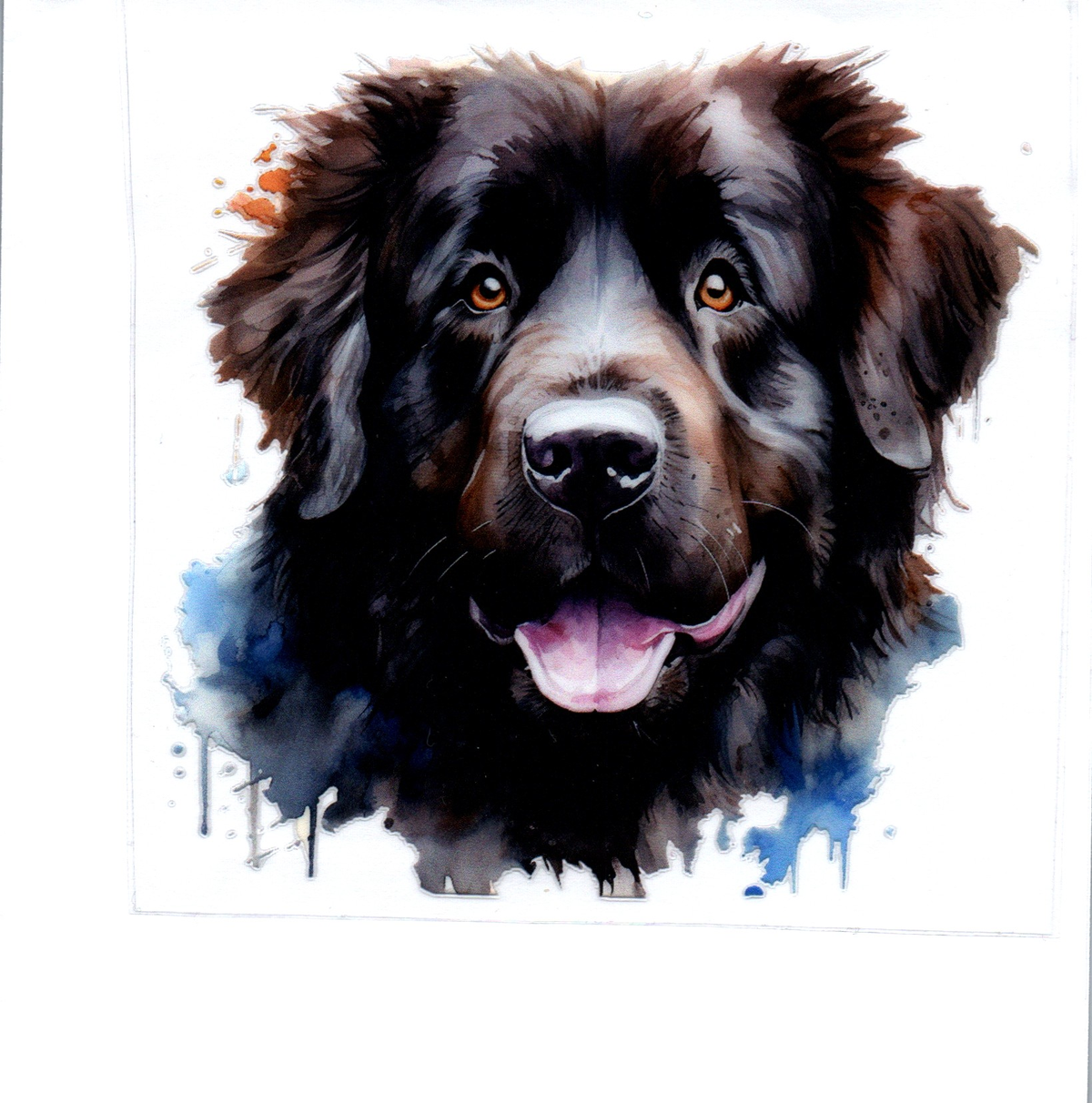 Black Newfoundland Single Decal 46