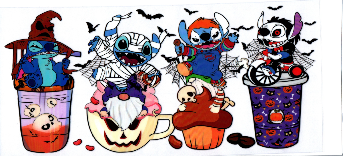 16oz Blue Guy drinks and treats Halloween 46