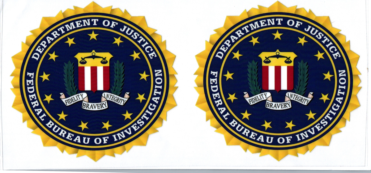 16oz Dept. of Justice FBI Patriotic