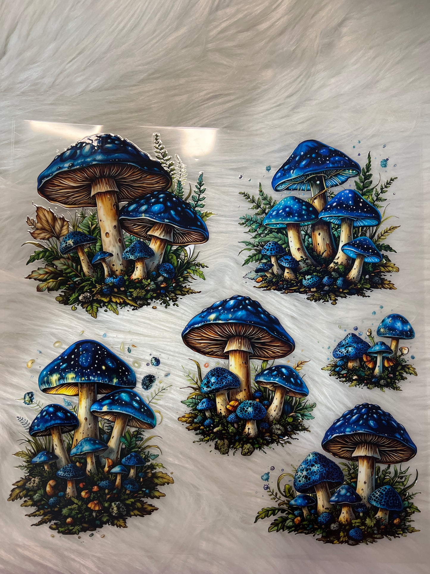 Blue Mushrooms Element