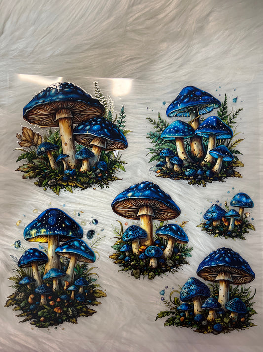 Blue Mushrooms Element