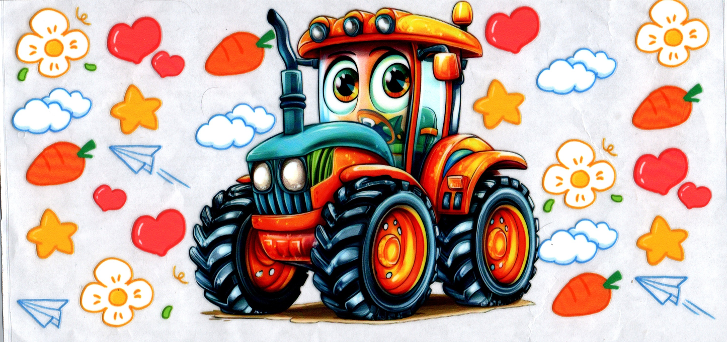16oz Toy tractor colorful Kids