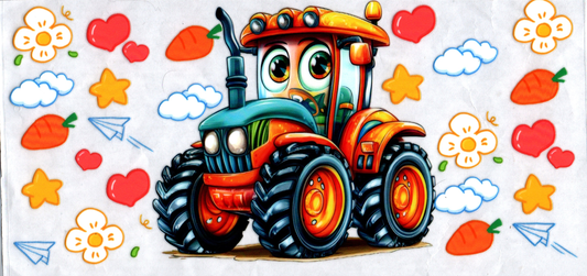 16oz Toy tractor colorful Kids