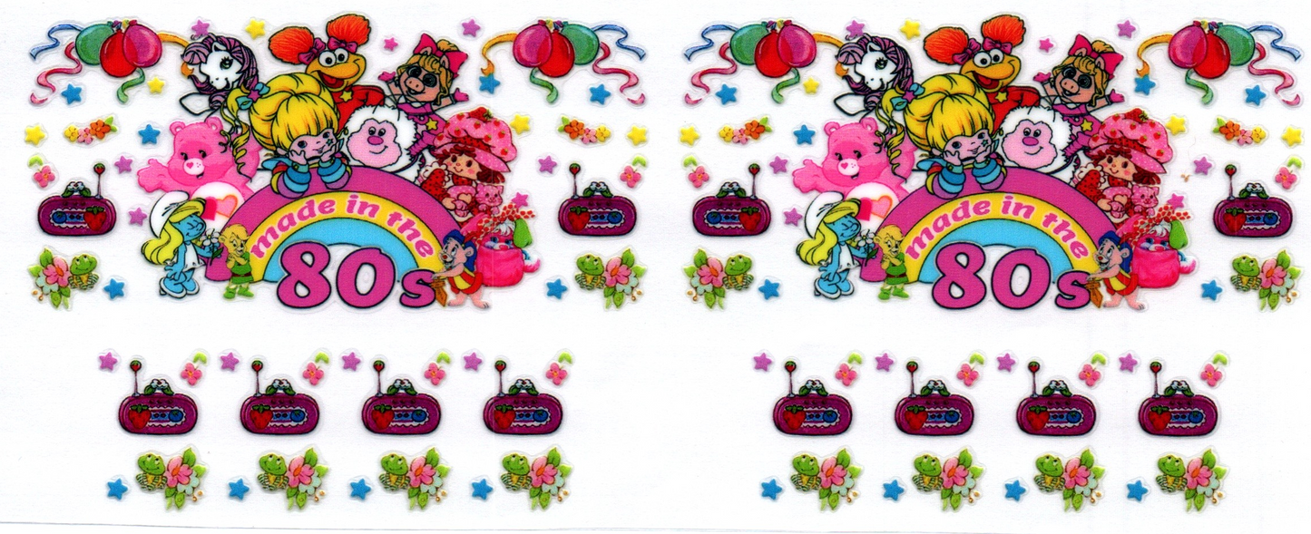 80s Rainbow Bright Key Chain Wrap Double 48