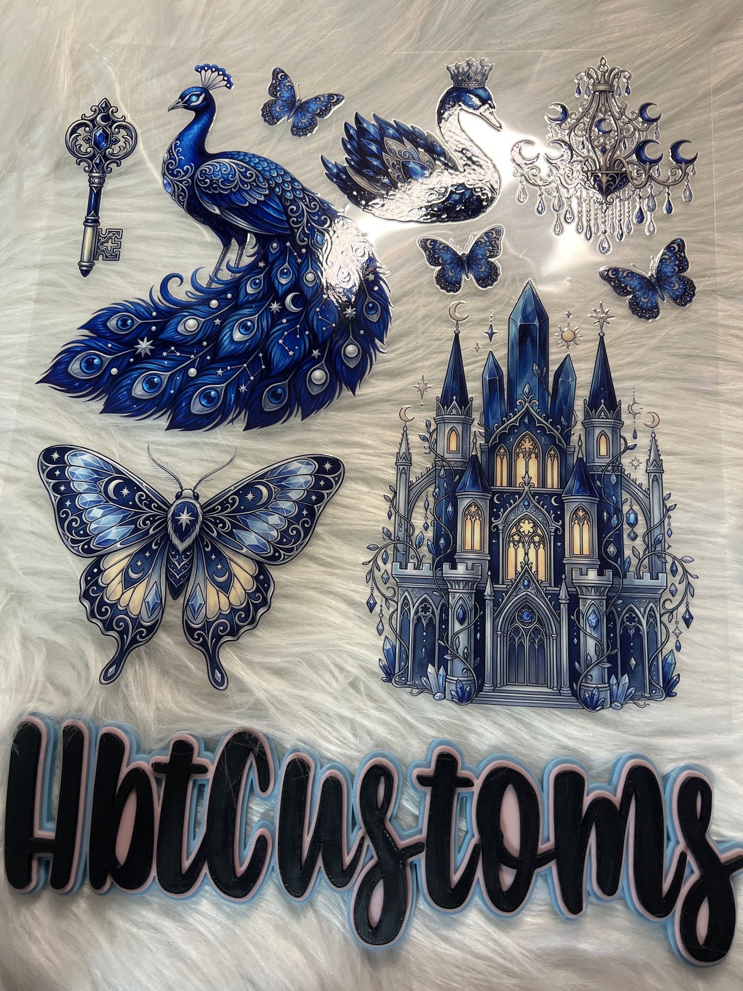 Blue Peacock Element