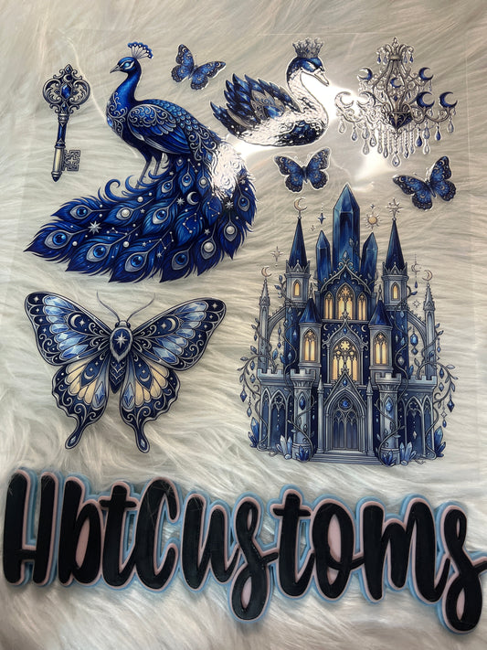 Blue Peacock Element
