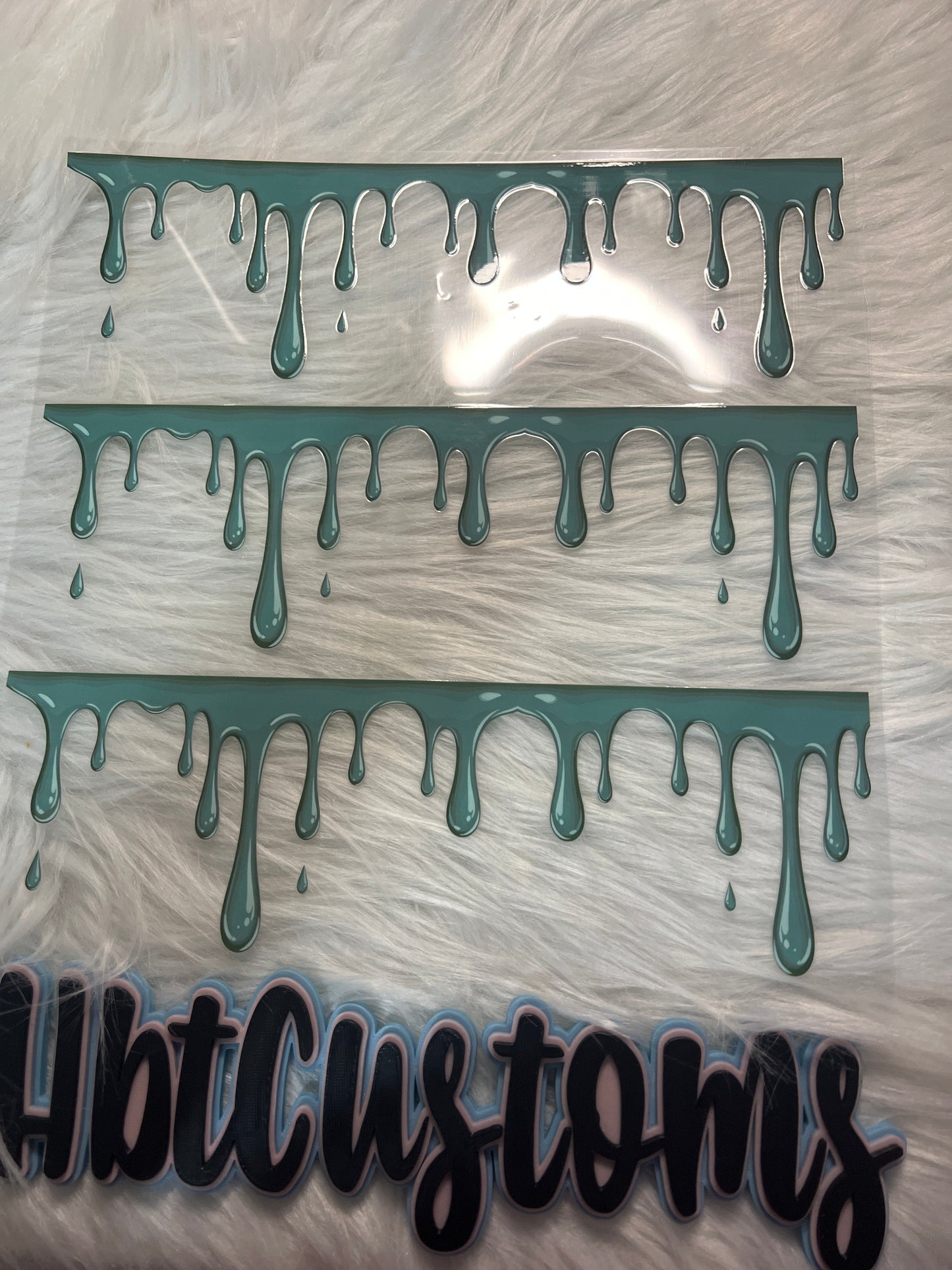 Sage Green Drips Element