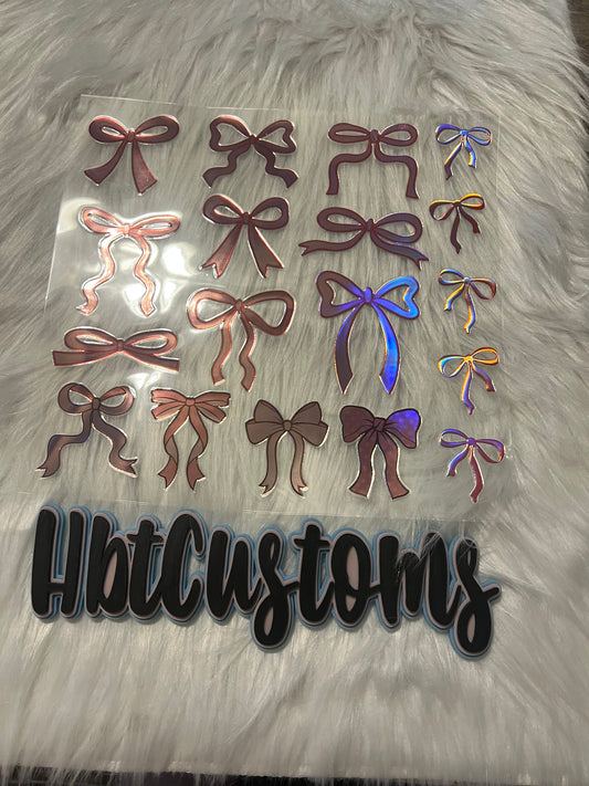 Pink Bows Holo Element 10 x 10