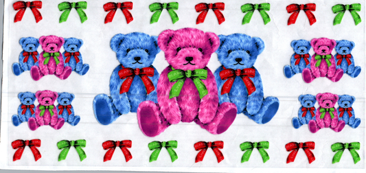 16ozPink/Blue Bears and bows kids