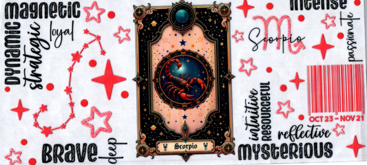 16oz Zodiac Tarot Card Scorpio 5