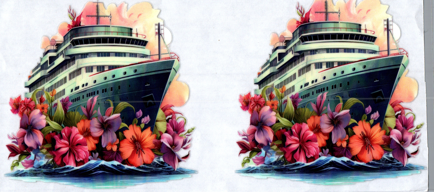 16 oz Cruise Ships 5 2 Decals