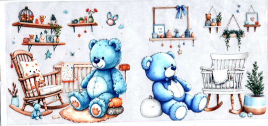 16oz Blue Bear in Nursery Kids