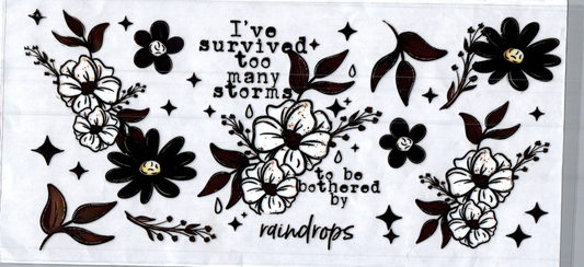 16oz I survived to many storms Inspirational