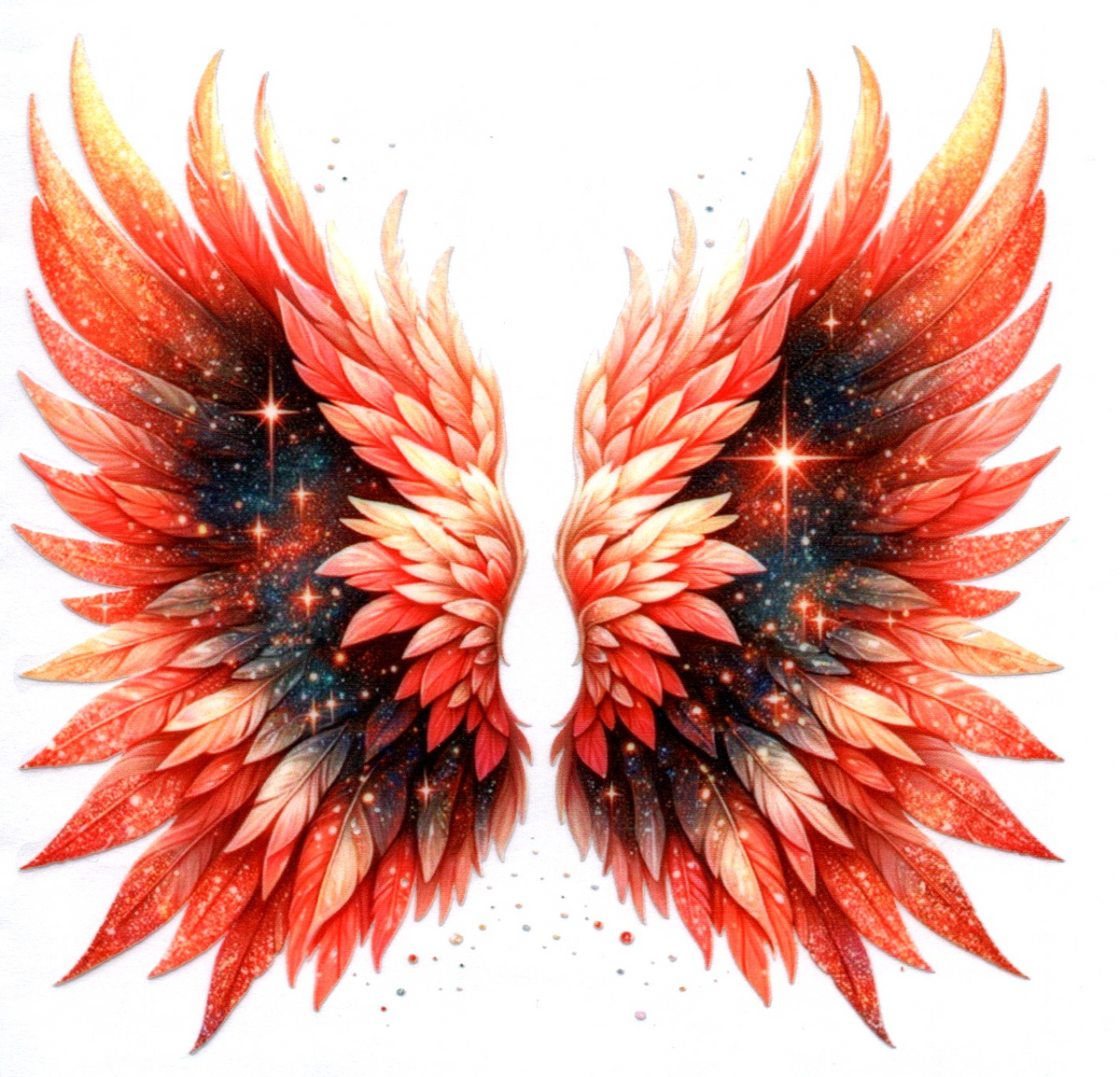 Pink/black wings Single Decal 5