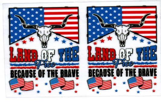 Land of the Free Spray Bottle Wrap 52