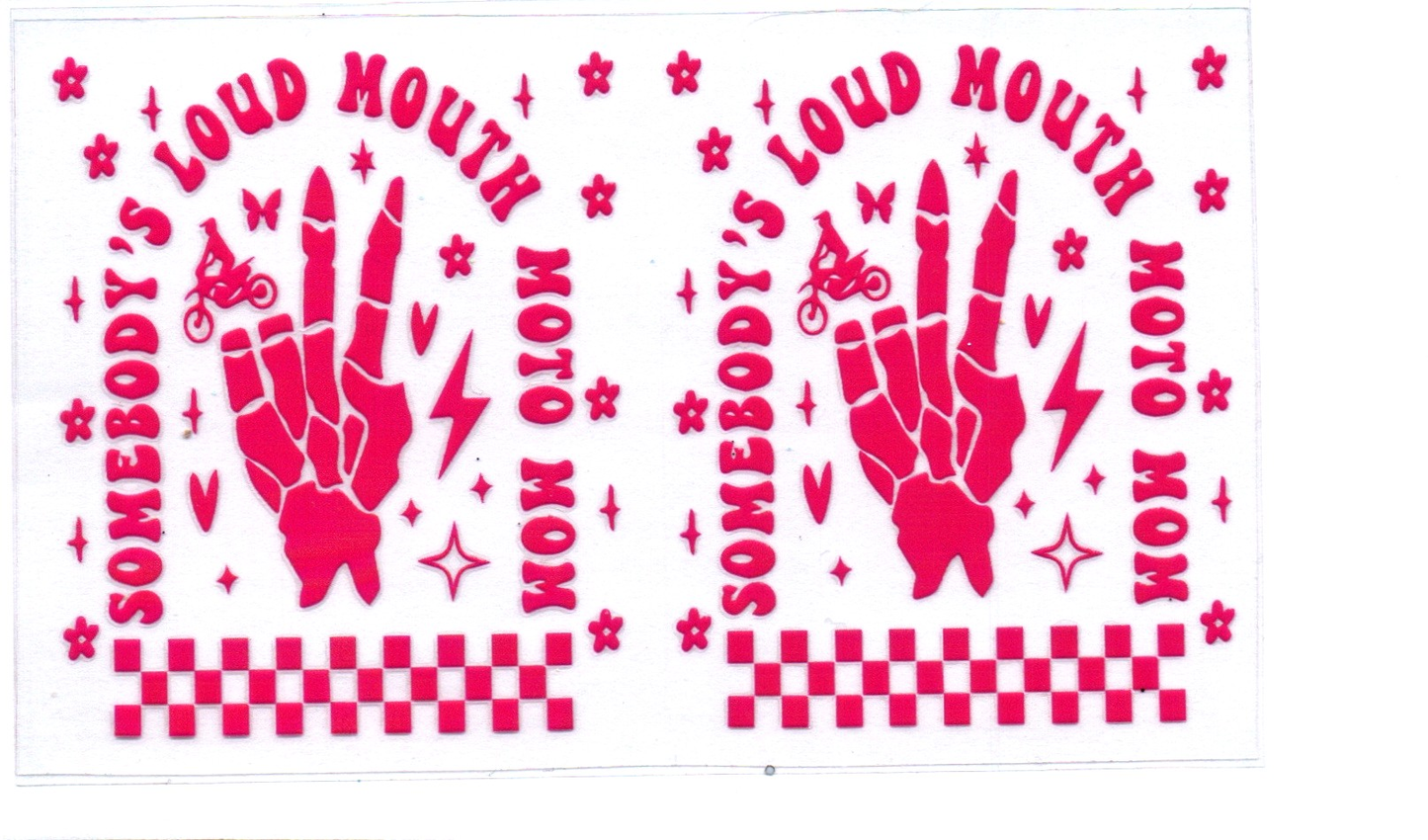 Somebodys Loud Mouth MOTO Mom Spray Bottle Wrap 5