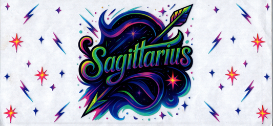 16oz Multi-Colored Zodiac Sagittarius 52