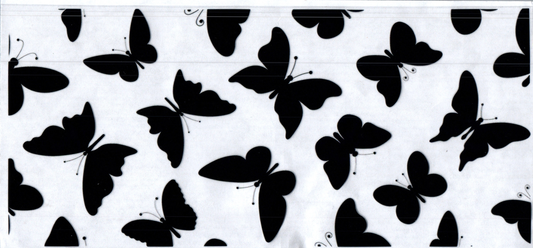 16oz Black Silhouette Butterflies 53