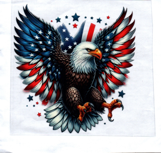 Flying Eagle w/RWB wings Patriotic Decal