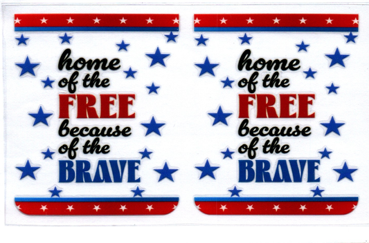 Home of the Free Spray Bottle Wrap 53