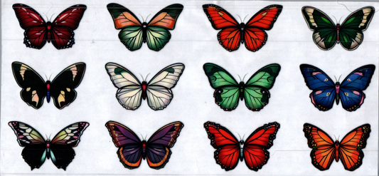 16oz Colored Butterflies 54