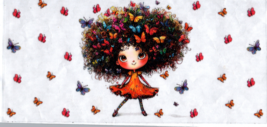 16oz Little Girl w/Butterflies Kids