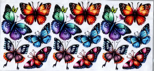 16oz Multi-Colored Butterflies 55