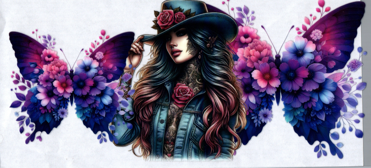 16 oz Tattoo Girl 55