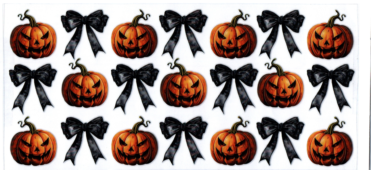 16oz black bows & jack o lanterns halloween 55
