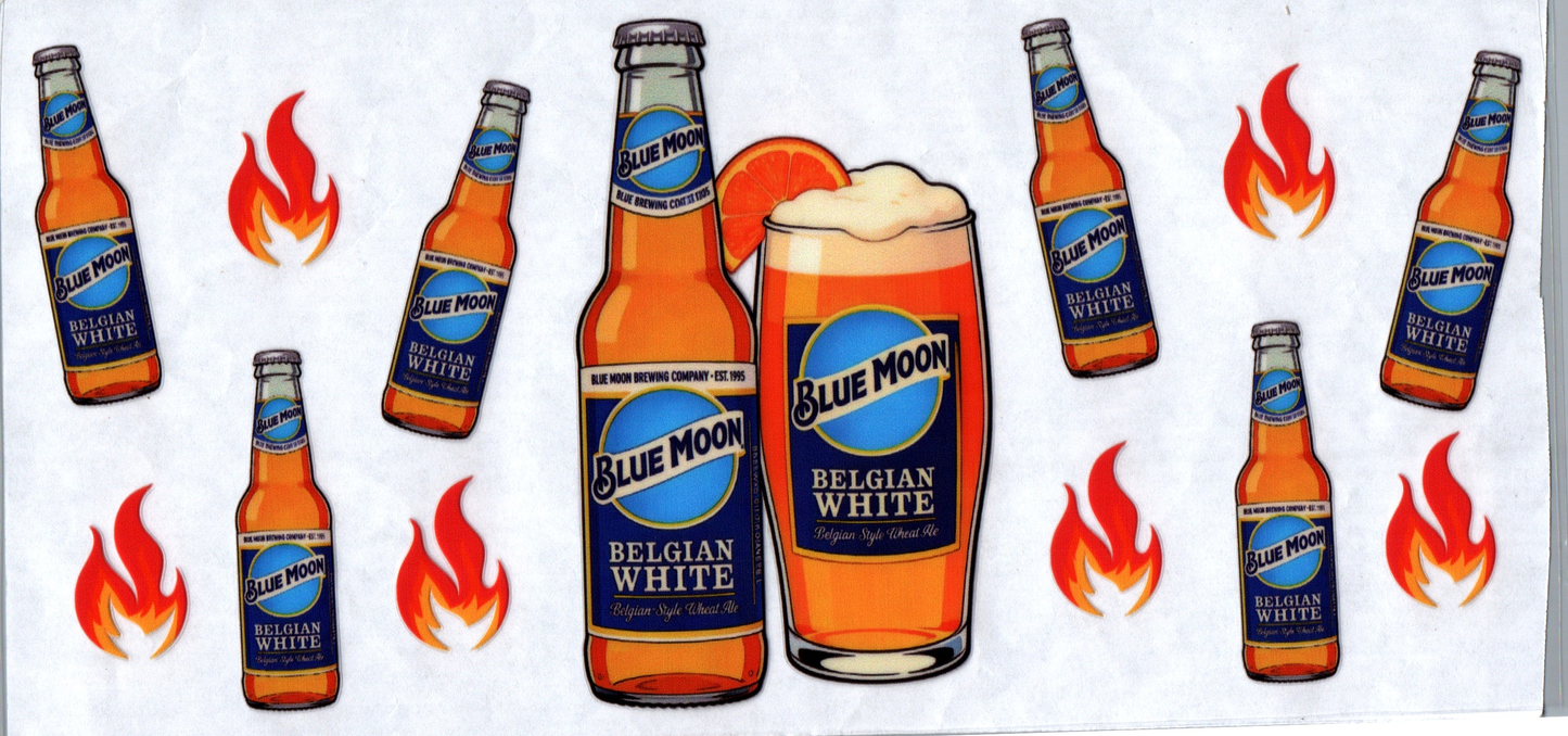 16 oz Blue Moon Glass & Bottle Alcohol 56