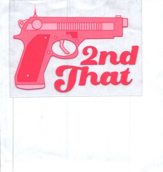 Pink Pew-pew 2nd that Patriotic Decal