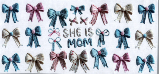 16oz She is Mom w/Bows